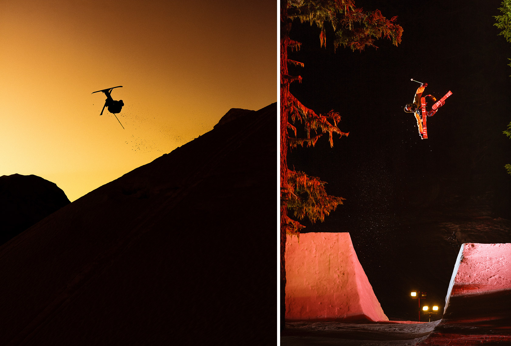 (L) Joe Schuster. AK. (R) LJ Strenio. Mt. Bachelor, OR.